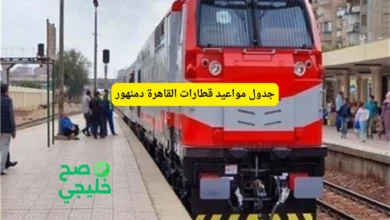 جدول مواعيد قطارات القاهرة دمنهور